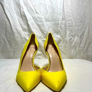 Jessica Simpson Yellow Heels